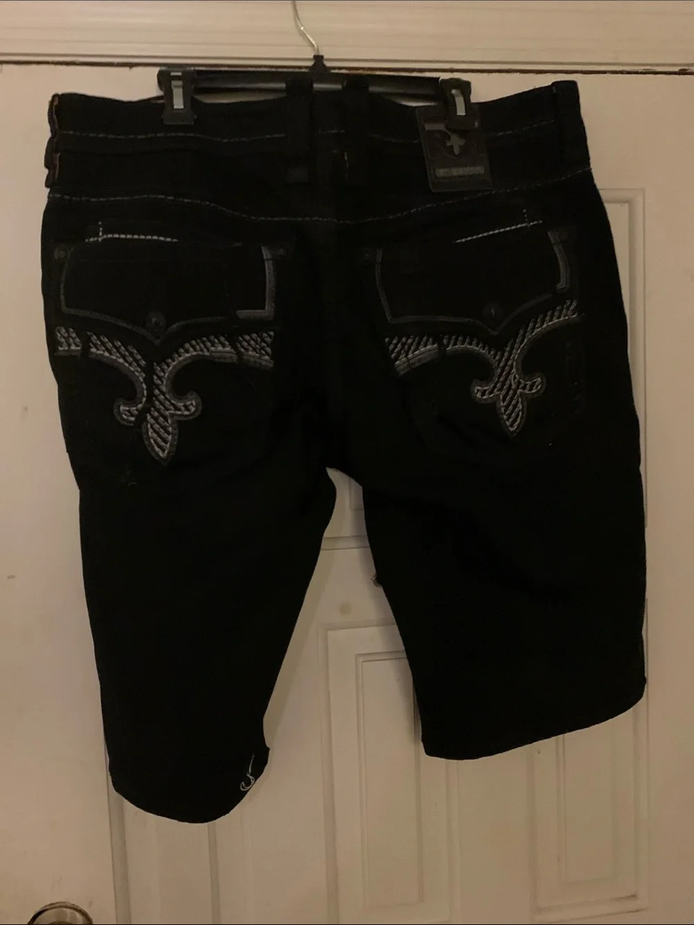 Rock Revival Black Men’s Jean Shorts
